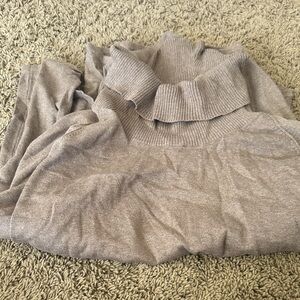 JEANNE PIERRE Women's Cowl Neck Sweater - Soft Gray